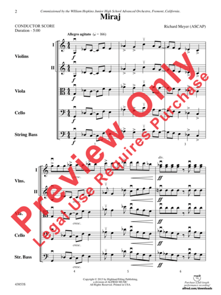 Miraj Miraj String Orchestra scores gallery preview page 3