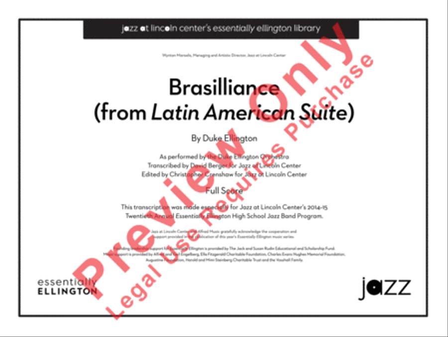 Brasilliance Brasilliance Jazz Ensemble scores gallery preview page 2