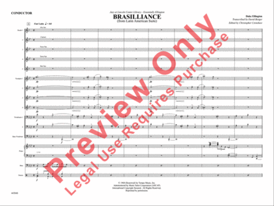 Brasilliance Brasilliance Jazz Ensemble scores gallery preview page 6