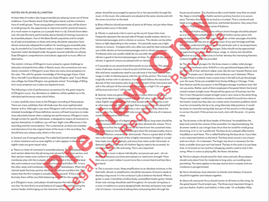 Cotton Club Stomp Cotton Club Stomp Jazz Ensemble scores gallery preview page 3