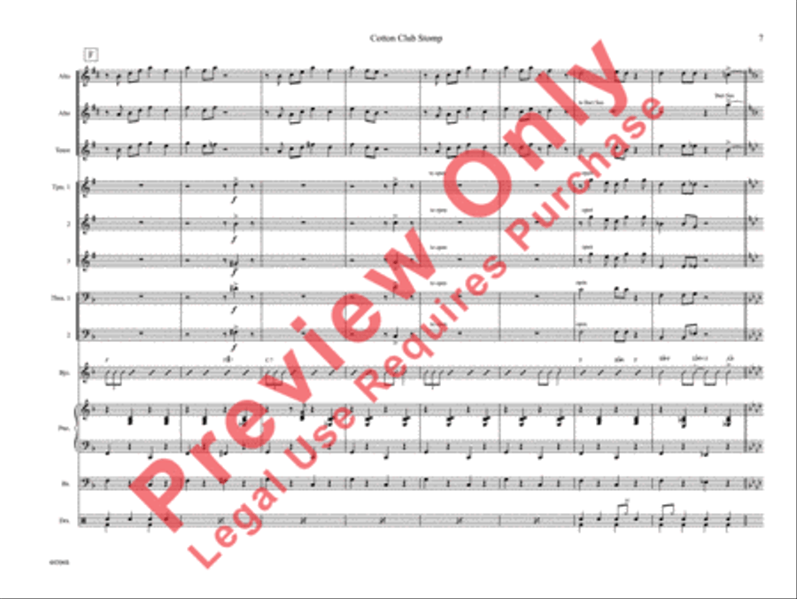 Cotton Club Stomp Cotton Club Stomp Jazz Ensemble scores gallery preview page 12