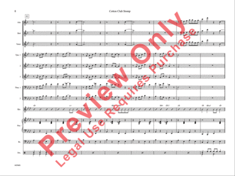 Cotton Club Stomp Cotton Club Stomp Jazz Ensemble scores gallery preview page 13