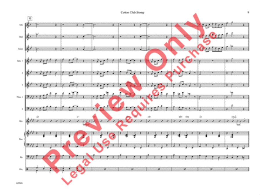 Cotton Club Stomp Cotton Club Stomp Jazz Ensemble scores gallery preview page 14