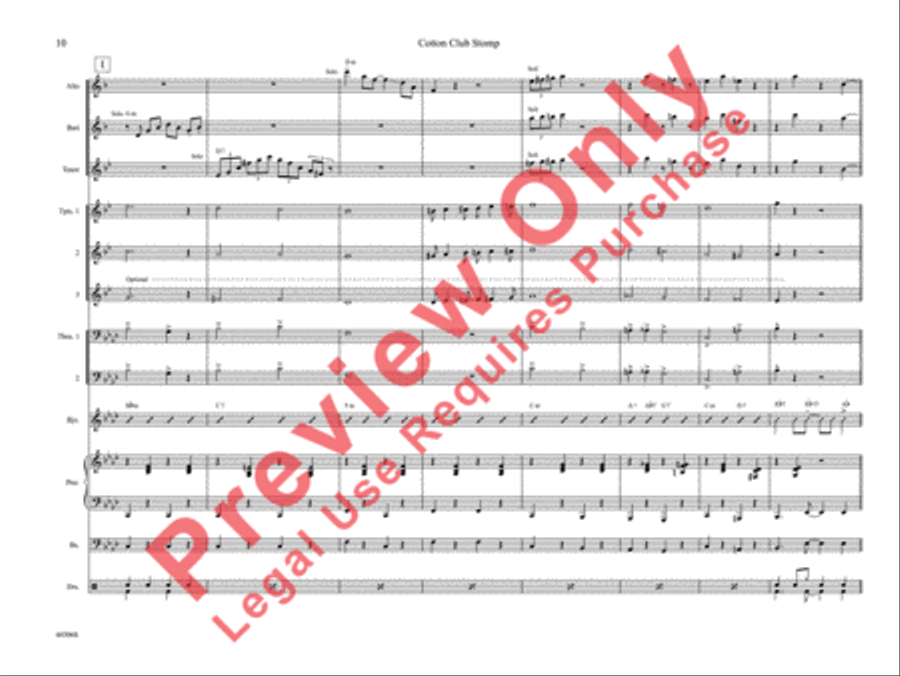 Cotton Club Stomp Cotton Club Stomp Jazz Ensemble scores gallery preview page 15