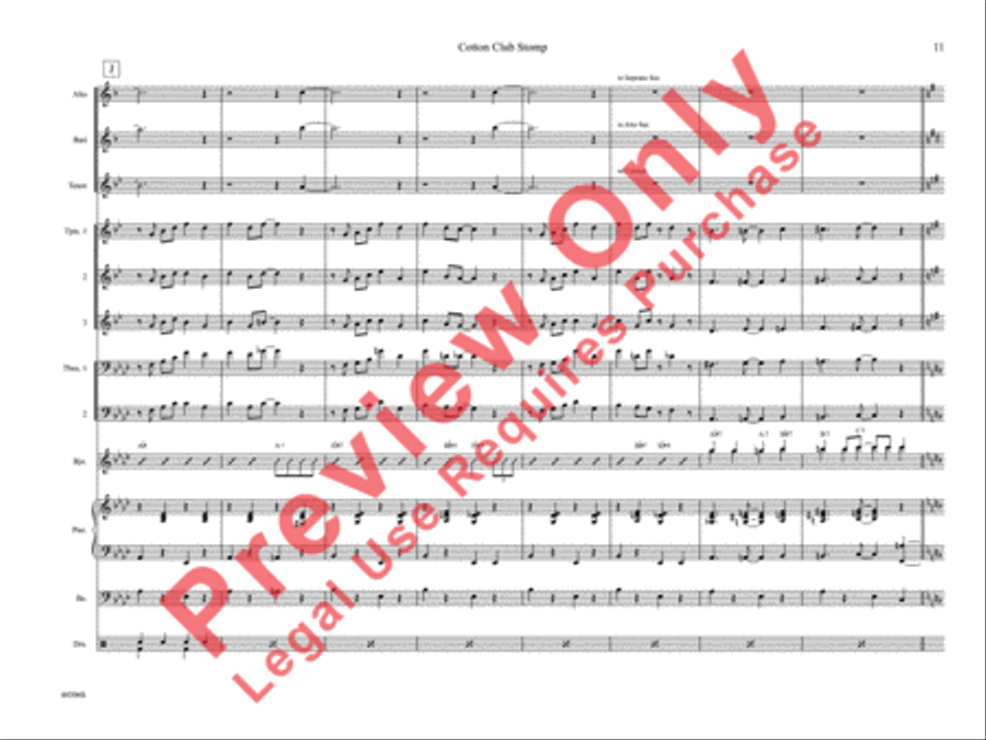 Cotton Club Stomp Cotton Club Stomp Jazz Ensemble scores gallery preview page 16