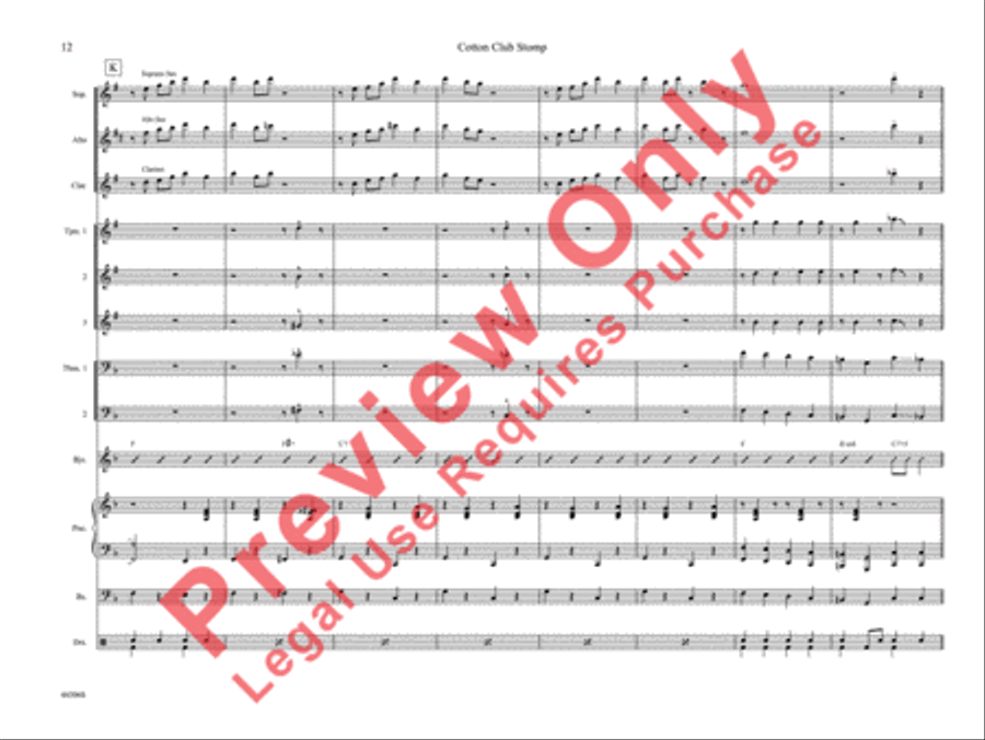 Cotton Club Stomp Cotton Club Stomp Jazz Ensemble scores gallery preview page 17