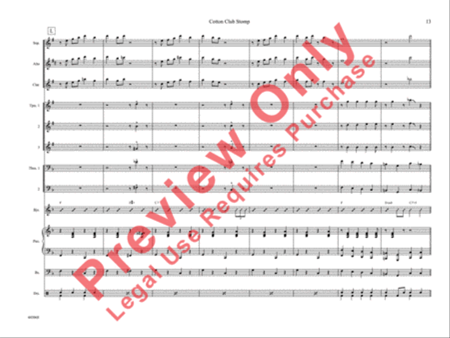Cotton Club Stomp Cotton Club Stomp Jazz Ensemble scores gallery preview page 18