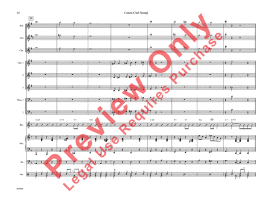 Cotton Club Stomp Cotton Club Stomp Jazz Ensemble scores gallery preview page 19