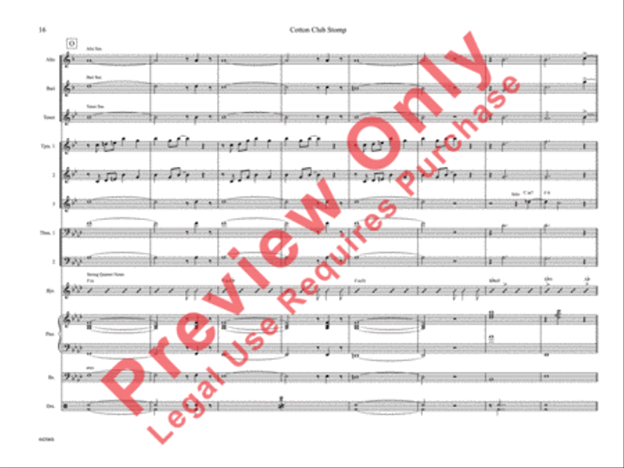 Cotton Club Stomp Cotton Club Stomp Jazz Ensemble scores gallery preview page 21