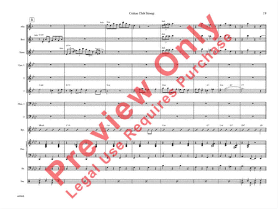Cotton Club Stomp Cotton Club Stomp Jazz Ensemble scores gallery preview page 24