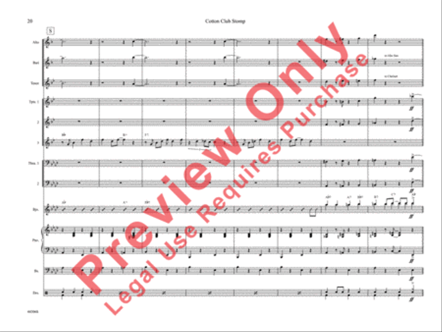 Cotton Club Stomp Cotton Club Stomp Jazz Ensemble scores gallery preview page 25