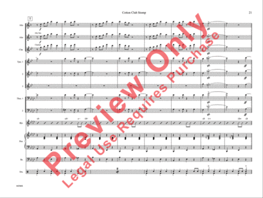 Cotton Club Stomp Cotton Club Stomp Jazz Ensemble scores gallery preview page 26