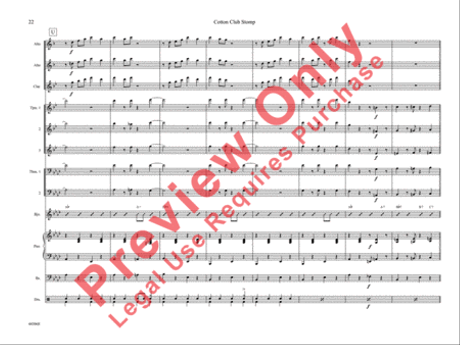 Cotton Club Stomp Cotton Club Stomp Jazz Ensemble scores gallery preview page 27