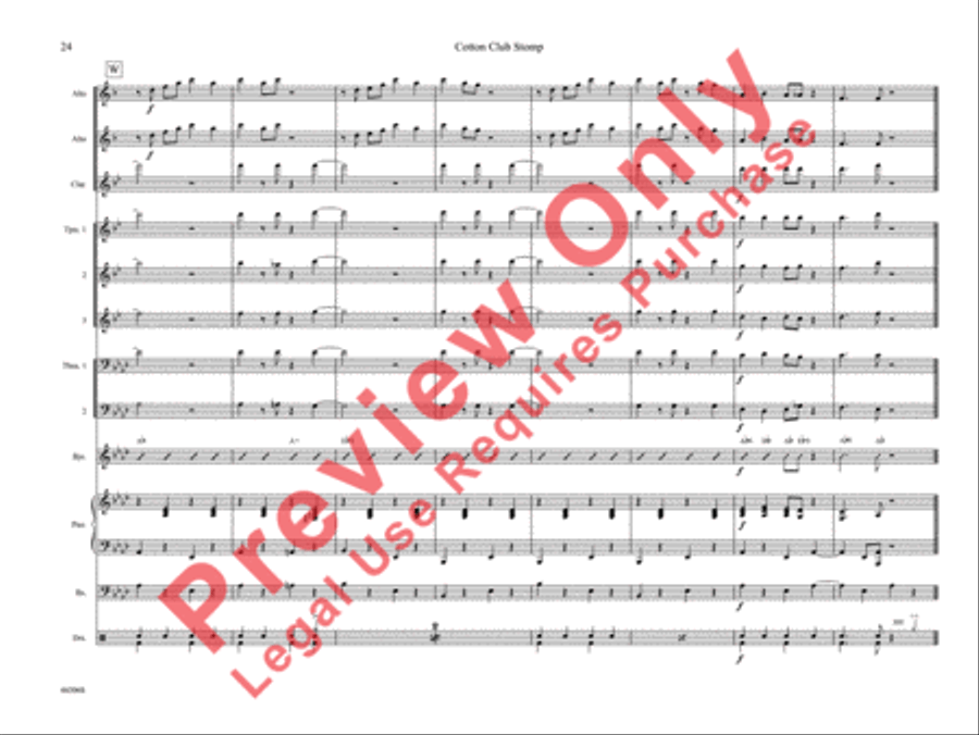 Cotton Club Stomp Cotton Club Stomp Jazz Ensemble scores gallery preview page 29