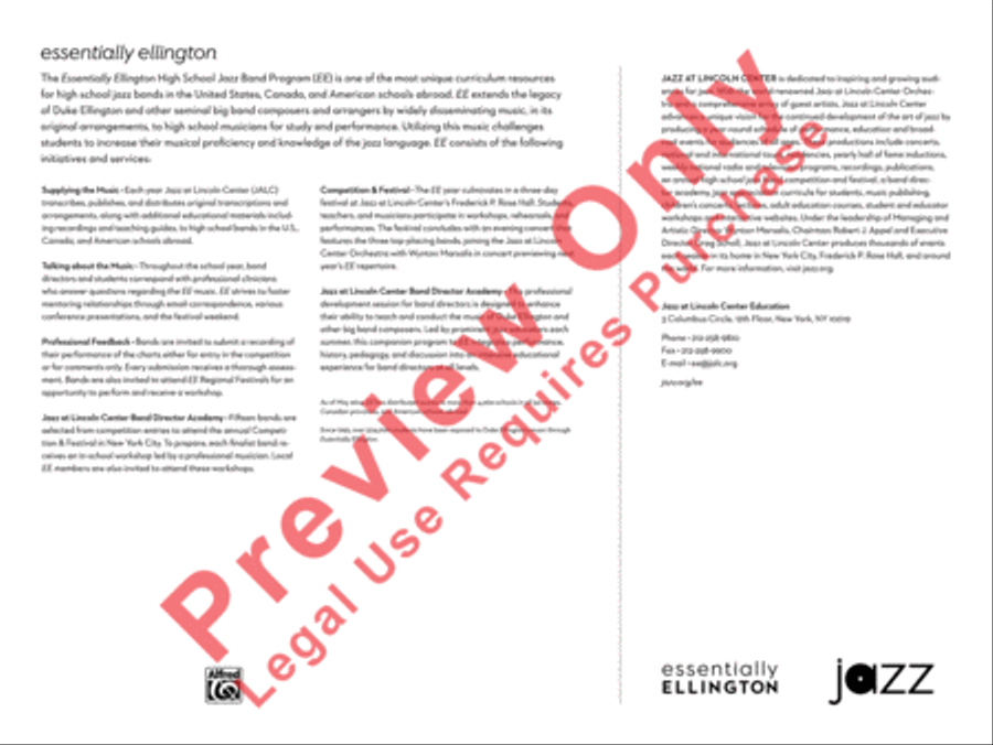 Cotton Club Stomp Cotton Club Stomp Jazz Ensemble scores gallery preview page 33