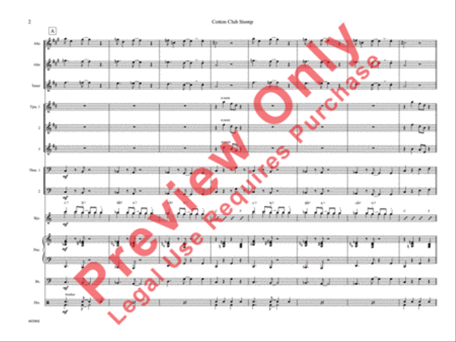 Cotton Club Stomp Cotton Club Stomp Jazz Ensemble scores gallery preview page 7