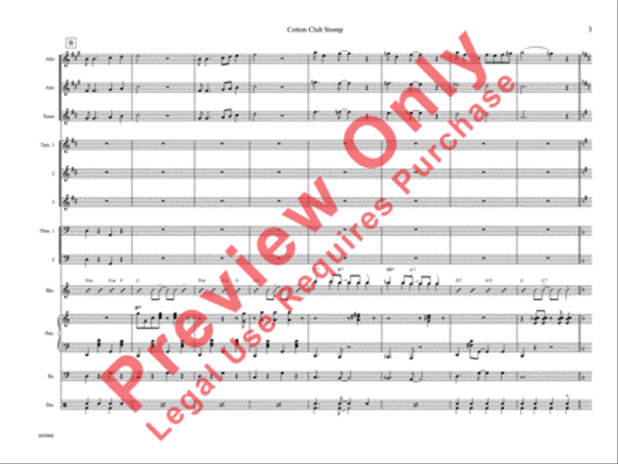 Cotton Club Stomp Cotton Club Stomp Jazz Ensemble scores gallery preview page 8