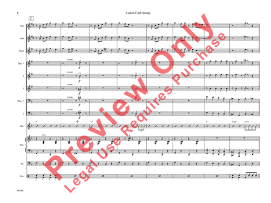 Cotton Club Stomp Cotton Club Stomp Jazz Ensemble scores gallery preview page 9