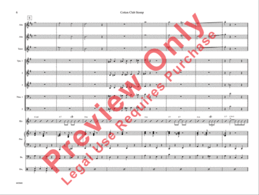 Cotton Club Stomp Cotton Club Stomp Jazz Ensemble scores gallery preview page 11