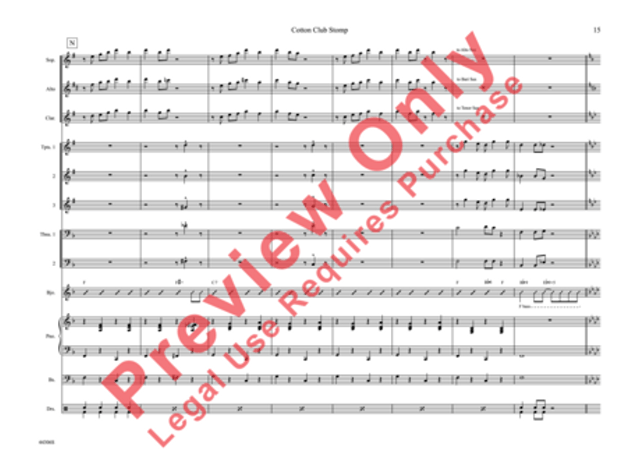 Cotton Club Stomp Cotton Club Stomp Jazz Ensemble scores gallery preview page 20