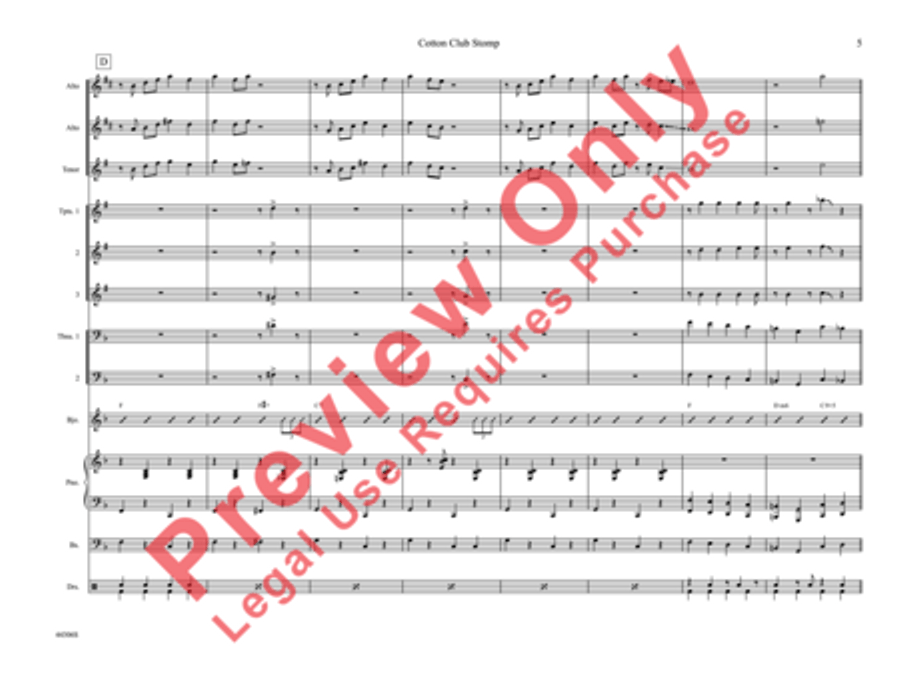Cotton Club Stomp Cotton Club Stomp Jazz Ensemble scores gallery preview page 10
