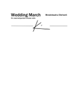 Wedding March for unaccompanied virtuoso cello