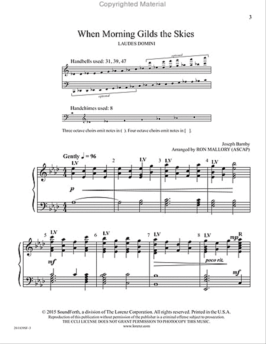 When Morning Gilds the Skies 5-Octaves scores gallery preview page 2