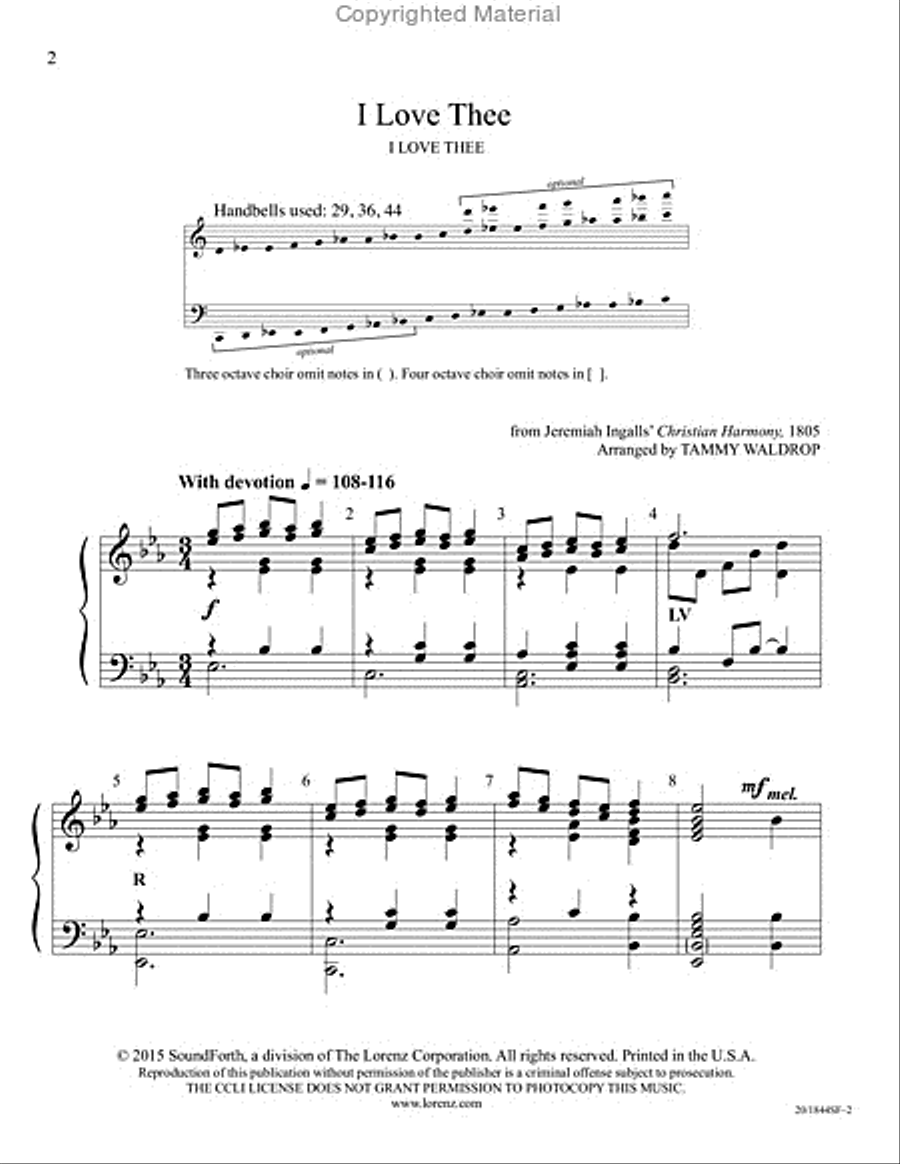 I Love Thee 5-Octaves scores gallery preview page 2