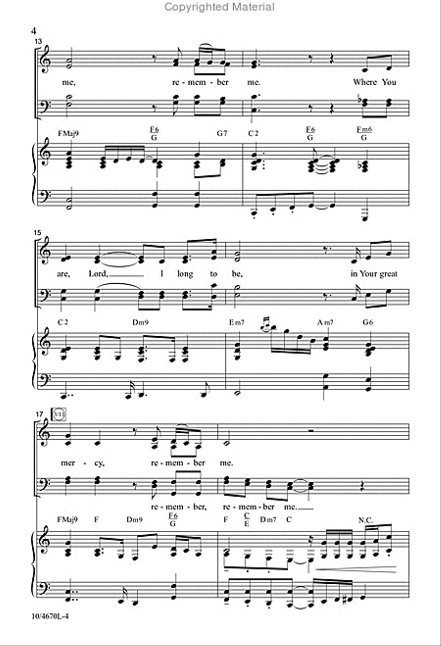 Remember Me Remember Me 4-Part scores gallery preview page 4