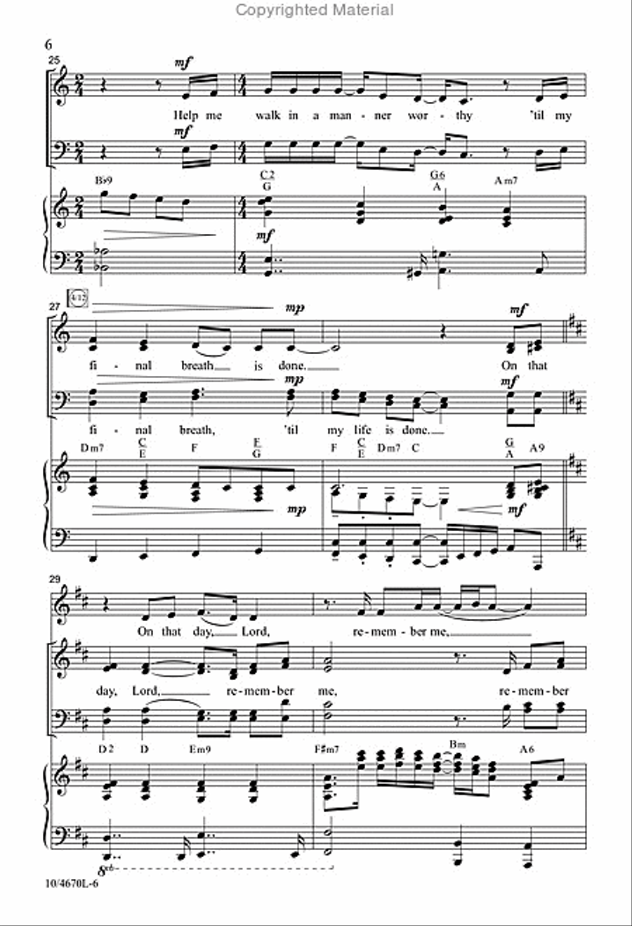 Remember Me Remember Me 4-Part scores gallery preview page 6