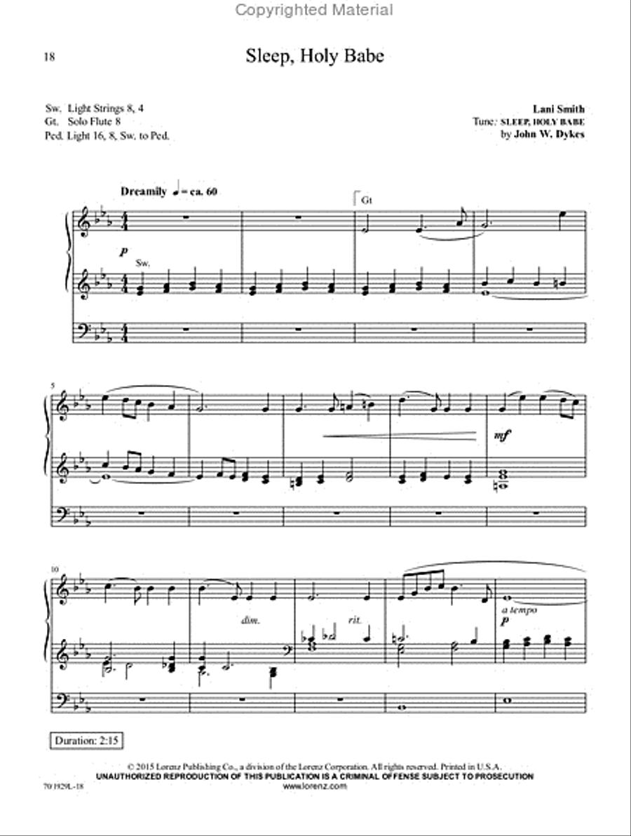 Reflections of Christmas Reflections of Christmas Organ Solo scores gallery preview page 12