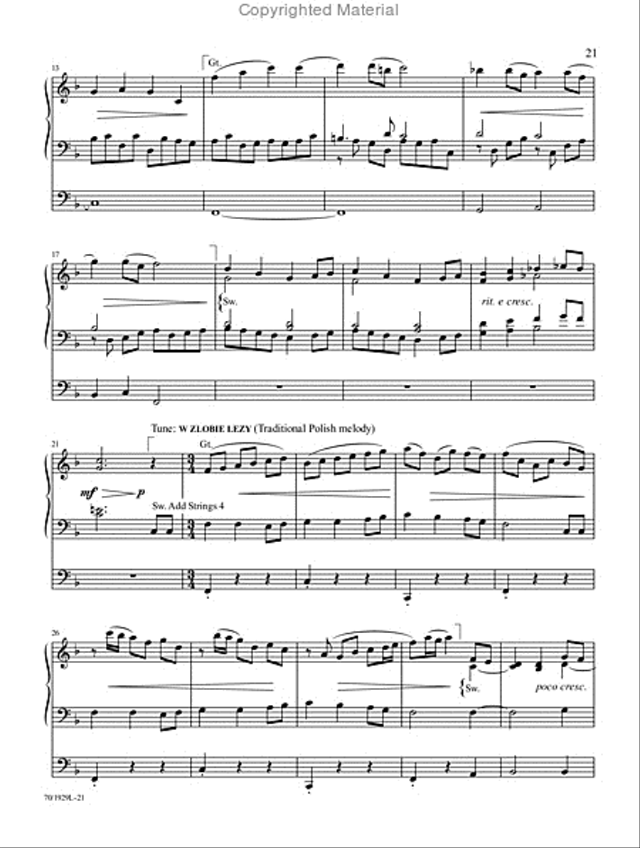 Reflections of Christmas Reflections of Christmas Organ Solo scores gallery preview page 14