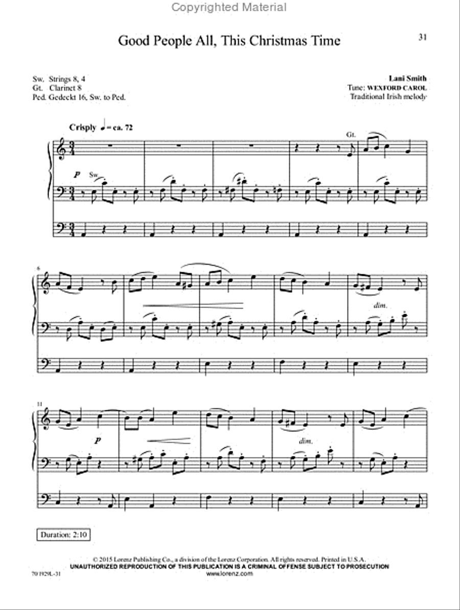 Reflections of Christmas Reflections of Christmas Organ Solo scores gallery preview page 19