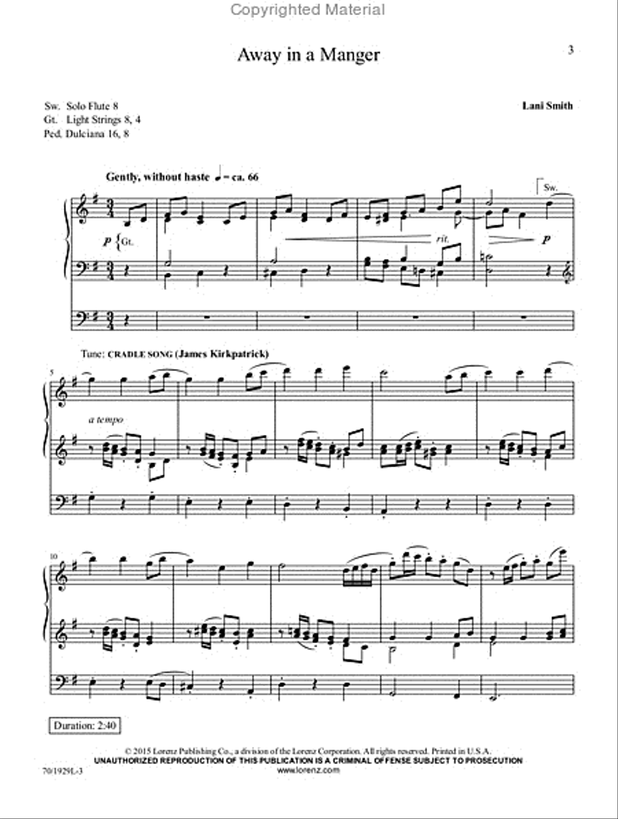 Reflections of Christmas Reflections of Christmas Organ Solo scores gallery preview page 2