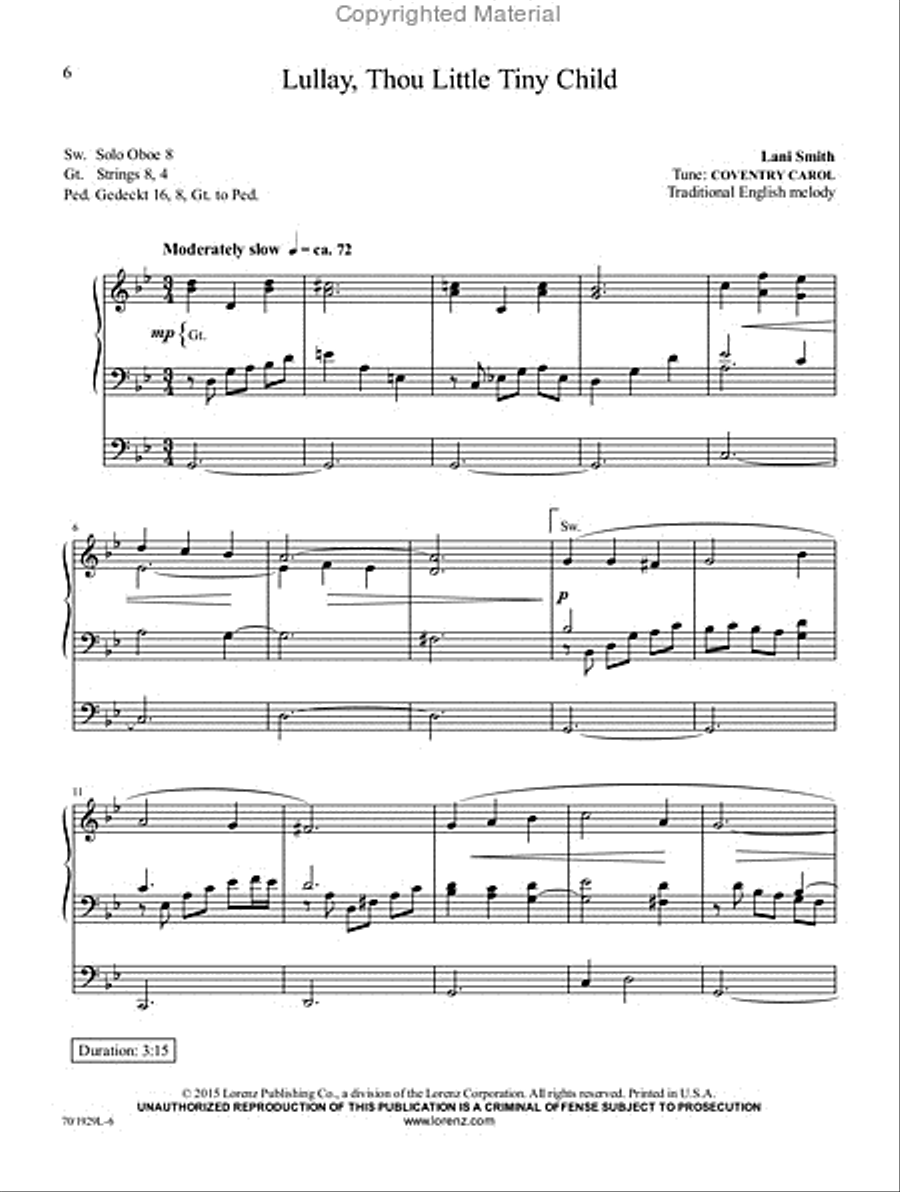 Reflections of Christmas Reflections of Christmas Organ Solo scores gallery preview page 4