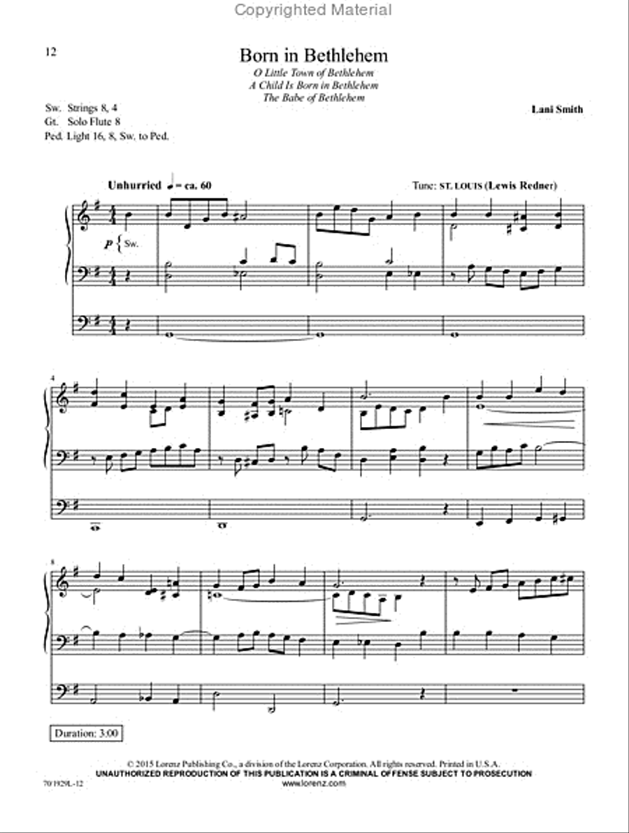 Reflections of Christmas Reflections of Christmas Organ Solo scores gallery preview page 8