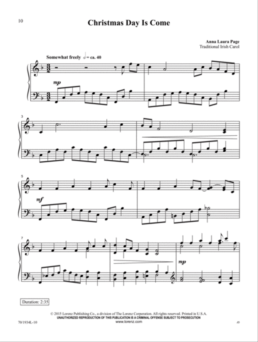 Christmas Traditions Christmas Traditions Piano Solo scores gallery preview page 5