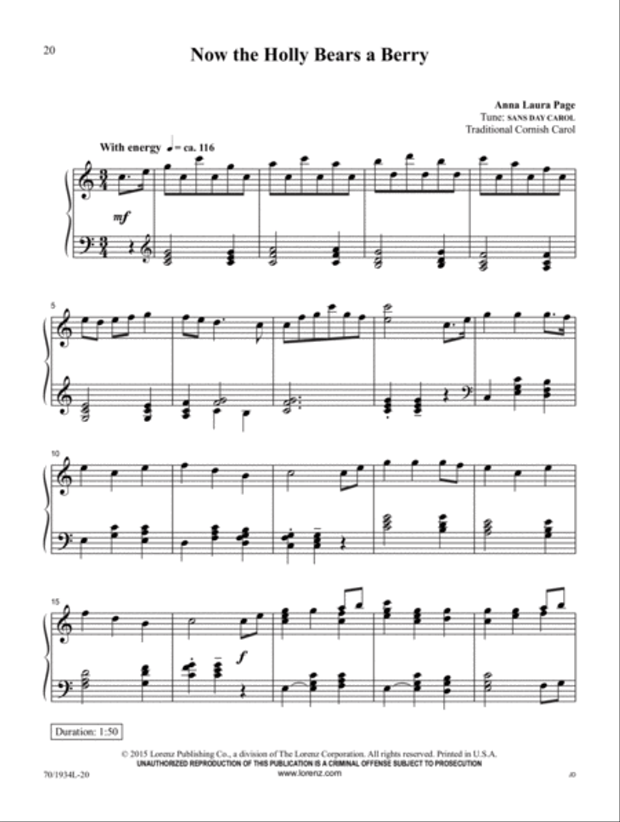 Christmas Traditions Christmas Traditions Piano Solo scores gallery preview page 8