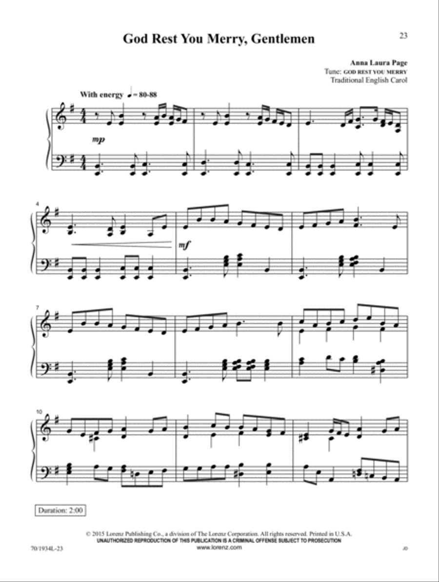 Christmas Traditions Christmas Traditions Piano Solo scores gallery preview page 9