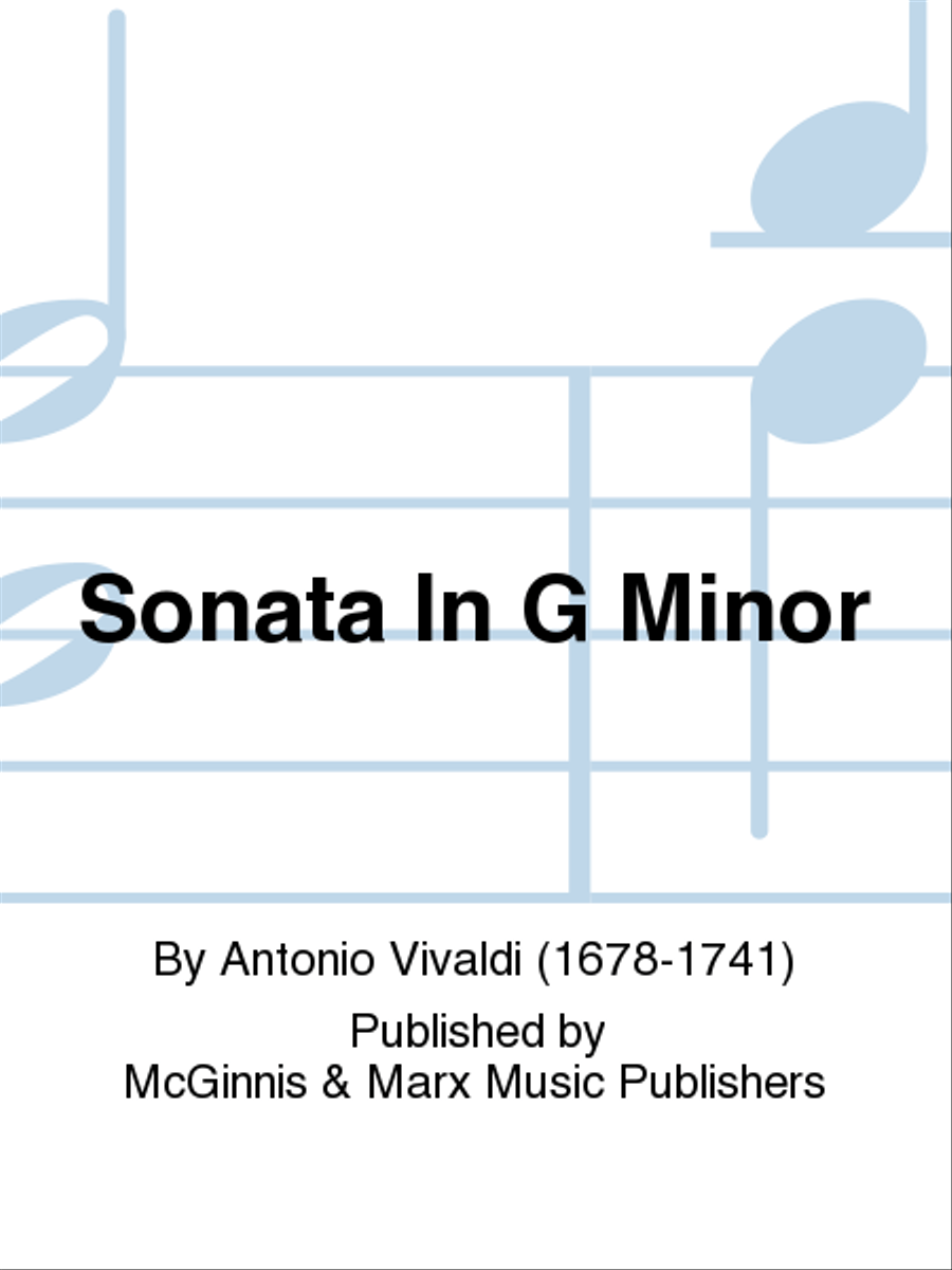 Sonata in G Minor Alto Saxophone scores gallery preview page 1