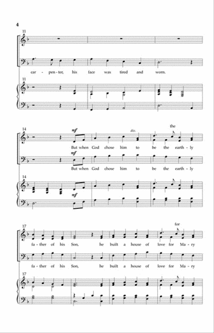 Joseph's Song Joseph's Song 3-Part scores gallery preview page 3