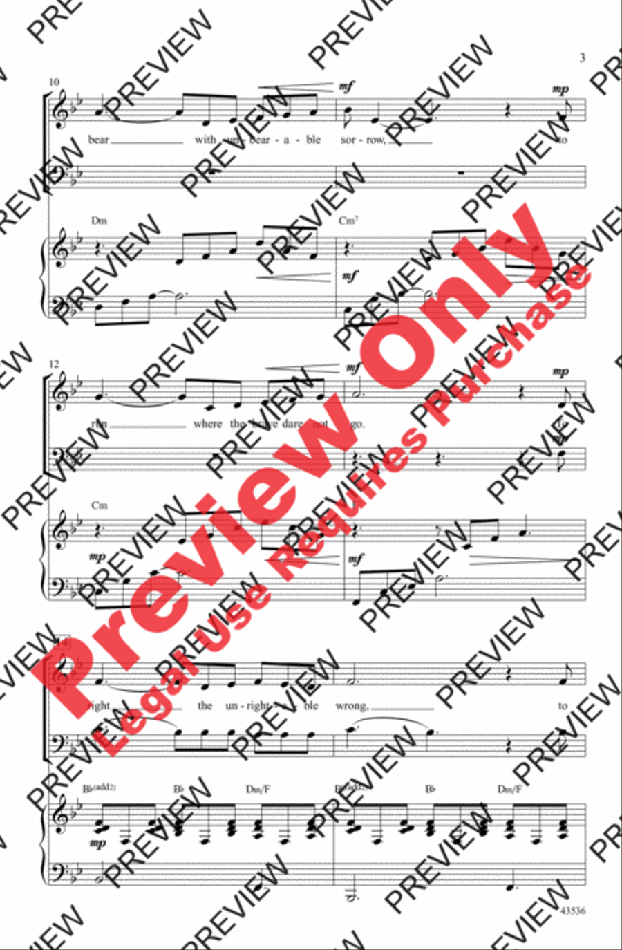 The Impossible Dream The Impossible Dream 3-Part scores gallery preview page 3