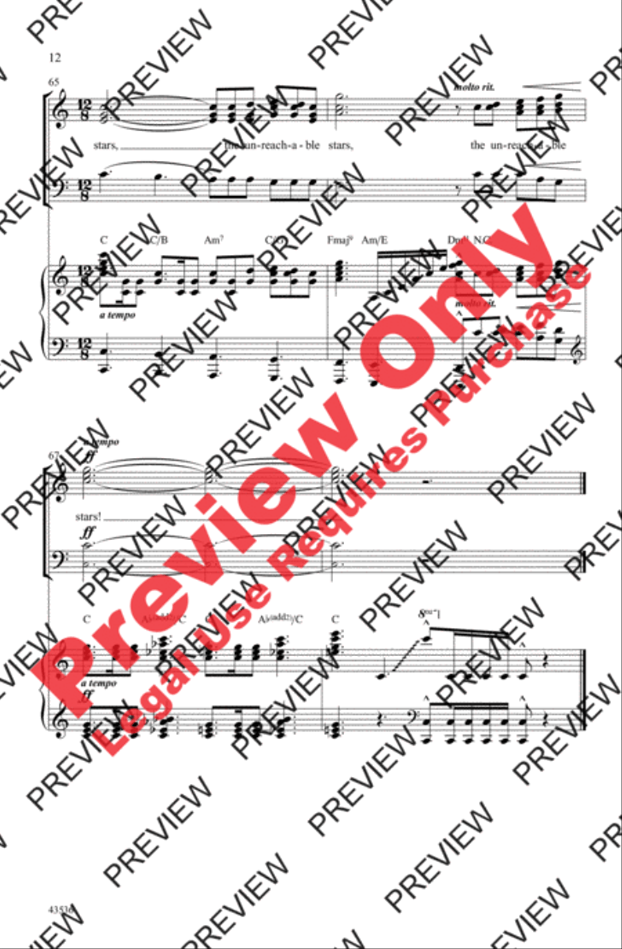 The Impossible Dream The Impossible Dream 3-Part scores gallery preview page 12