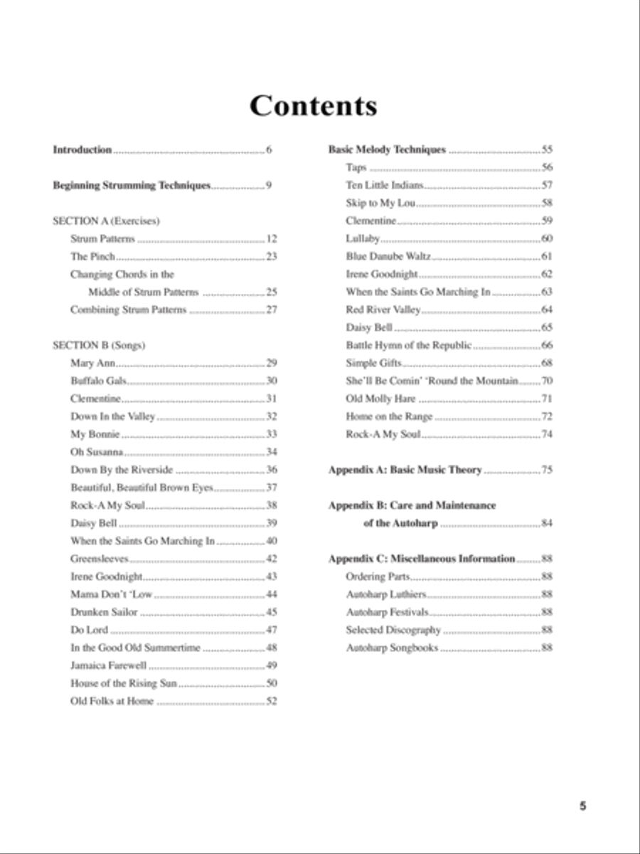 Beginning Autoharp Instruction Book Autoharp scores gallery preview page 2