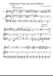 Variations on Claire de Lune by Debussy