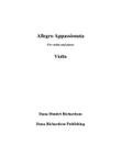 Allegro Appassionato Violin Part
