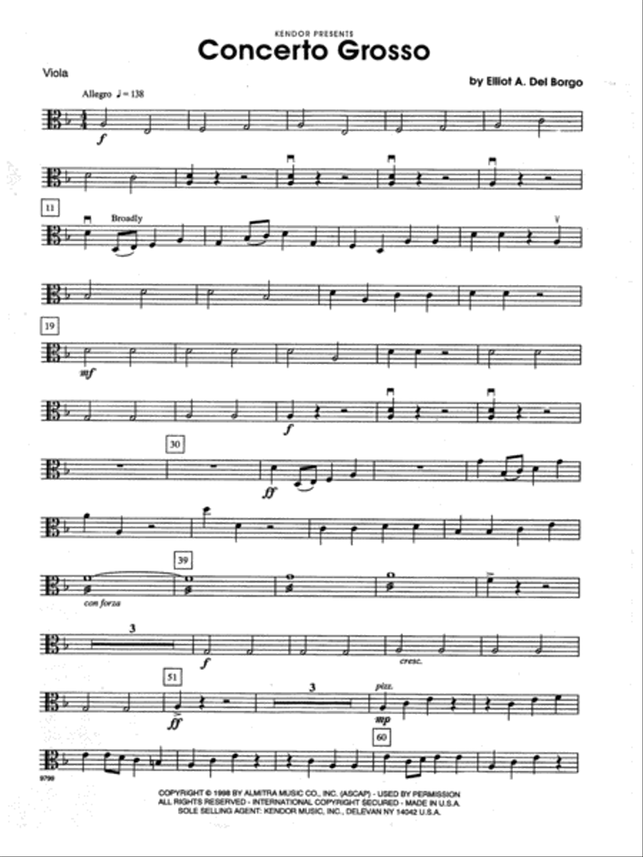Concerto Grosso - Viola Orchestra scores gallery preview page 1
