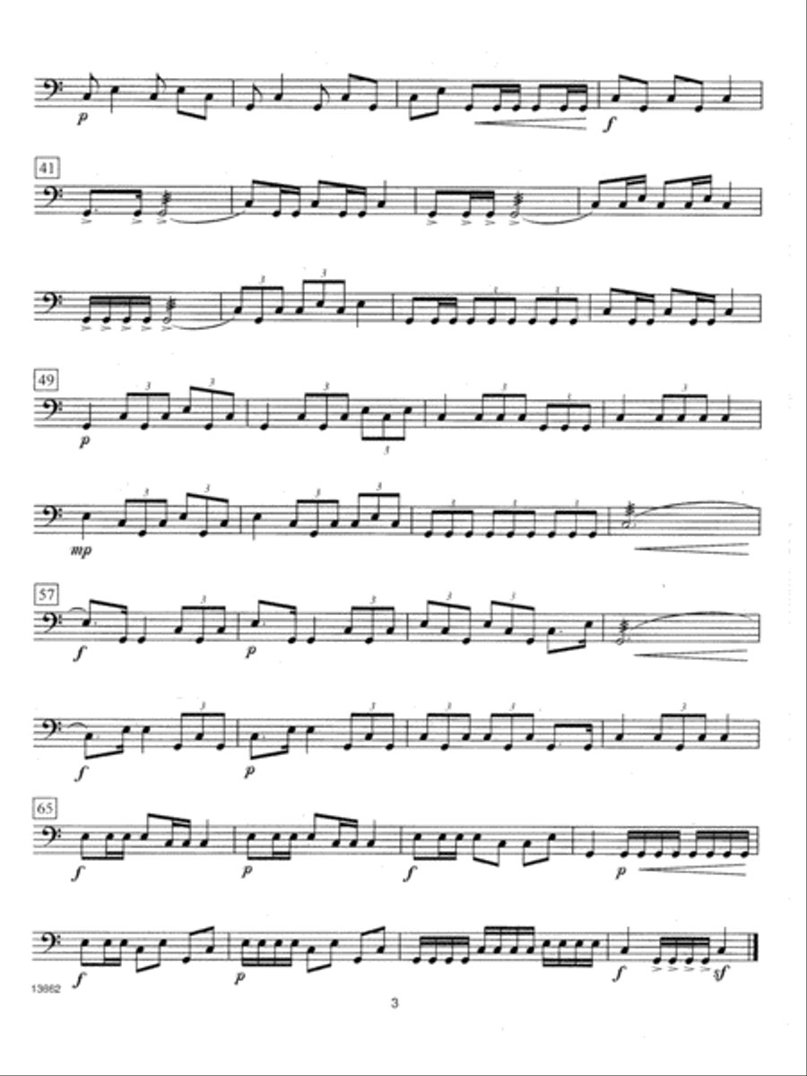 Festival Repertoire For Timpani Percussion scores gallery preview page 3