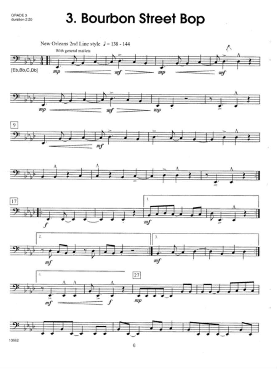 Festival Repertoire For Timpani Percussion scores gallery preview page 6