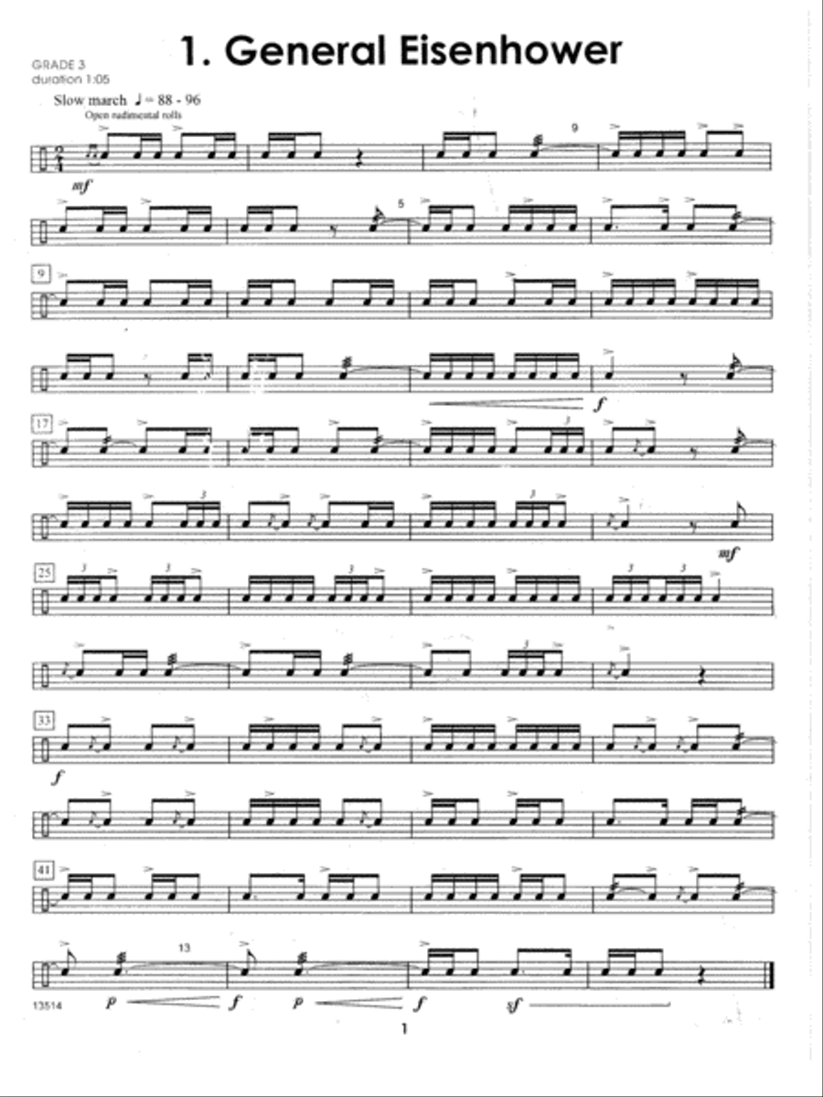 More Contest Solos For The Intermediate Snare Drummer Snare Drum scores gallery preview page 2